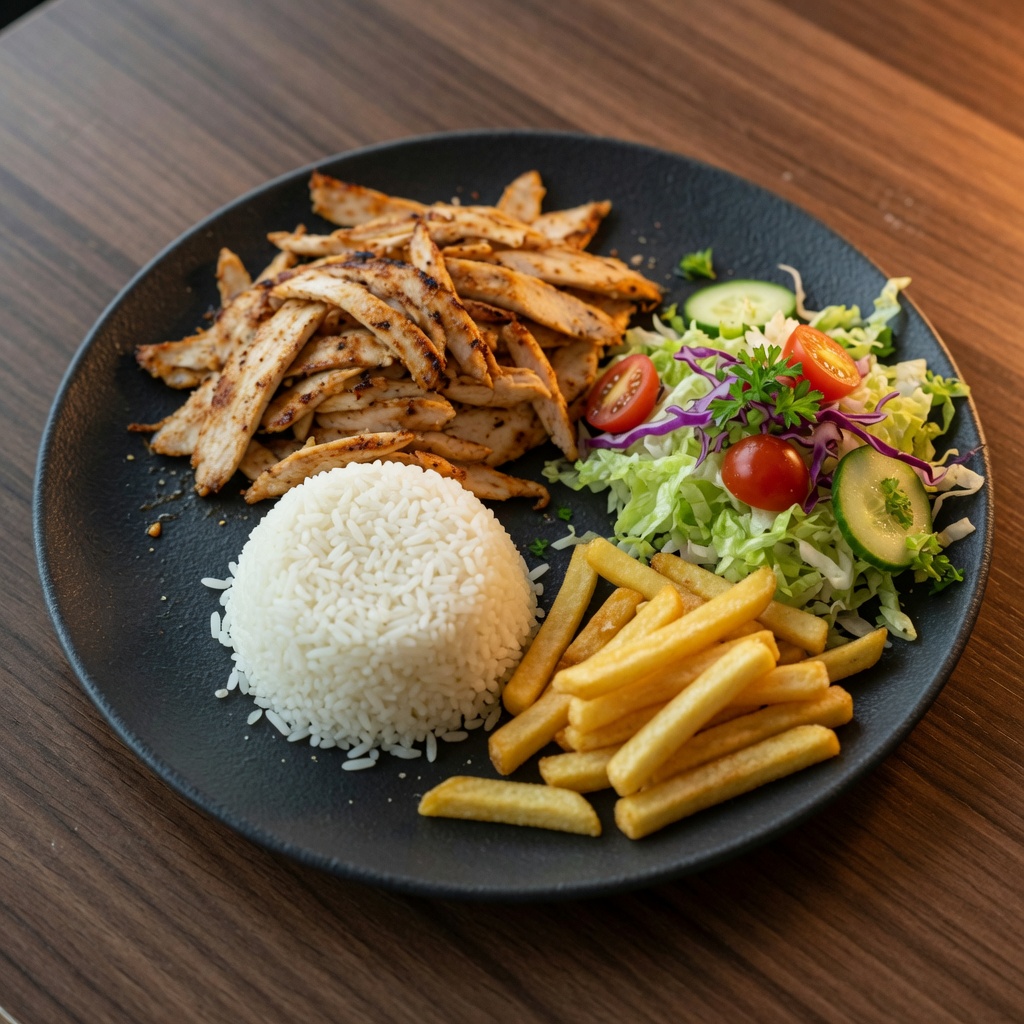 Hühner Kebap Teller